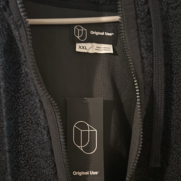 Original USE women’s hooded black Jacket with pockets size XXL NWT - Picture 5 of 6